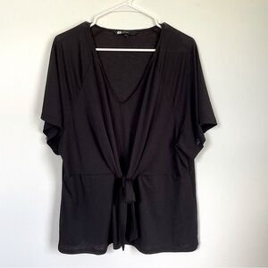 Black Vero Moda short sleeve blouse